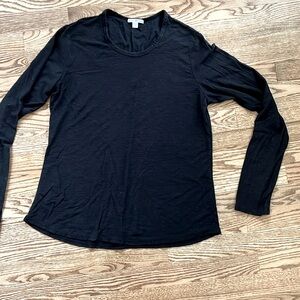 James Perse long sleeve black tee